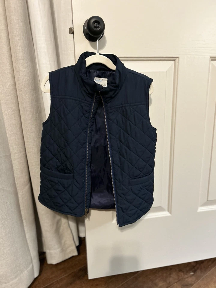 Chaleco acolchado azul marino talla 6/7 Crew Cuts para niños Foto 4 de 4