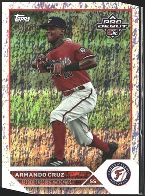 2023 Topps Pro Debut #PD-91 Armando Cruz Sparkle #/175