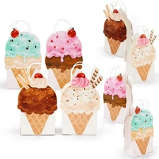 Ice Cream Party Favor Bags Cute Sweets Party Decor Christmas Halloween Summer...