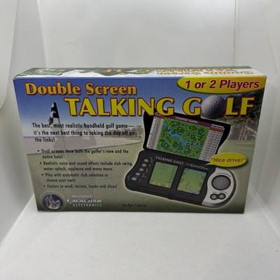 Excalibur Double Screen Talking Golf Electronic Handheld Game In Box