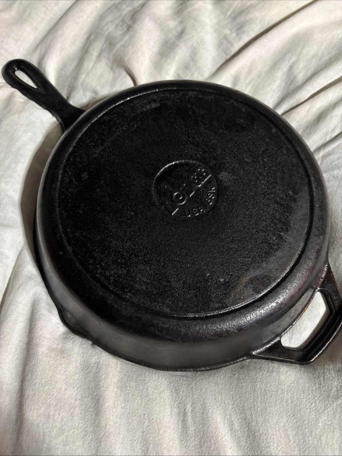 Lodge Cast Iron Skillet Frying Pan 8SK 10" Vintage Made in USA