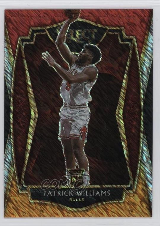 2020 Select Premier Level Red White Orange Shimmer Prizm Patrick Williams 1t2c