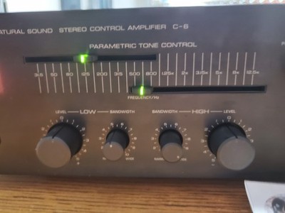 Yamaha C-6 Stereo Control Amplifier Black Used Good Condition