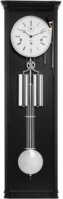 Hermle Regulator 71009-740351 Schwarz Nickel Pendeluhr inkl. 5 Jahre Garantie