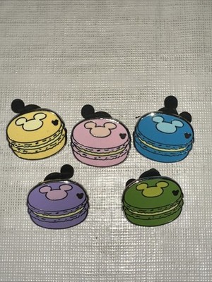 Amavel Secret macaron ジャンスカ Colored Macaroons Hidden Mickey Set 5 Blue Green Purple Pink