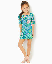 Lilly Pulitzer Girls Mini Lidia Dress Multi Hot On The Vine XL 12-14 YRS 281095