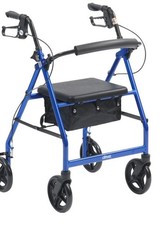Drive R8-BL59 Blue Lightweight Rollator 4 Wheel Mobility Walker
