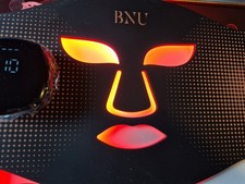 BNU Red/ Blue  Light Therapy for Face,  Sources - Portable LED Face Mask. 