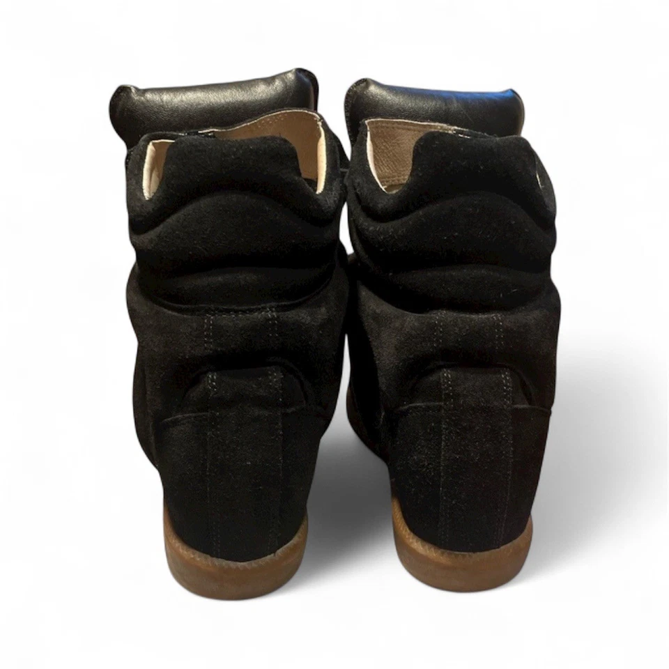 Isabel Marant Bekett Black Suede Leather Wedge - Image 4 of 4