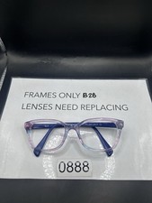 Ray-Ban RB1591 3807 Kids Eyeglasses Blue/Purple/Clear Frames Only 48-16-130