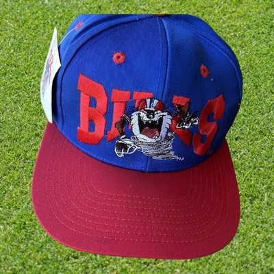 Vintage NWT 90s Buffalo Bills Drew Pearson SnapBack Hat TAZ in NFL Cap Hat