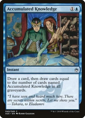 MTG Magic the Gathering Accumulated Knowledge (40/267) Masters 25 LP
