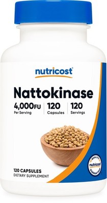 Nutricost Nattokinase (4,000 FU) 120 Capsules - Vegan-Friendly, GMO-Free