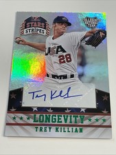2015 Panini USA Baseball Stars & Stripes Trey Killian /5 Auto Longevity