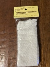 Vtg 1990 Dollspart Diamond Pattern Mesh Stockings for Dolls White 10023-5. 2