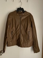 Bb Winter Women’s Faux Leather Jacket Size Large