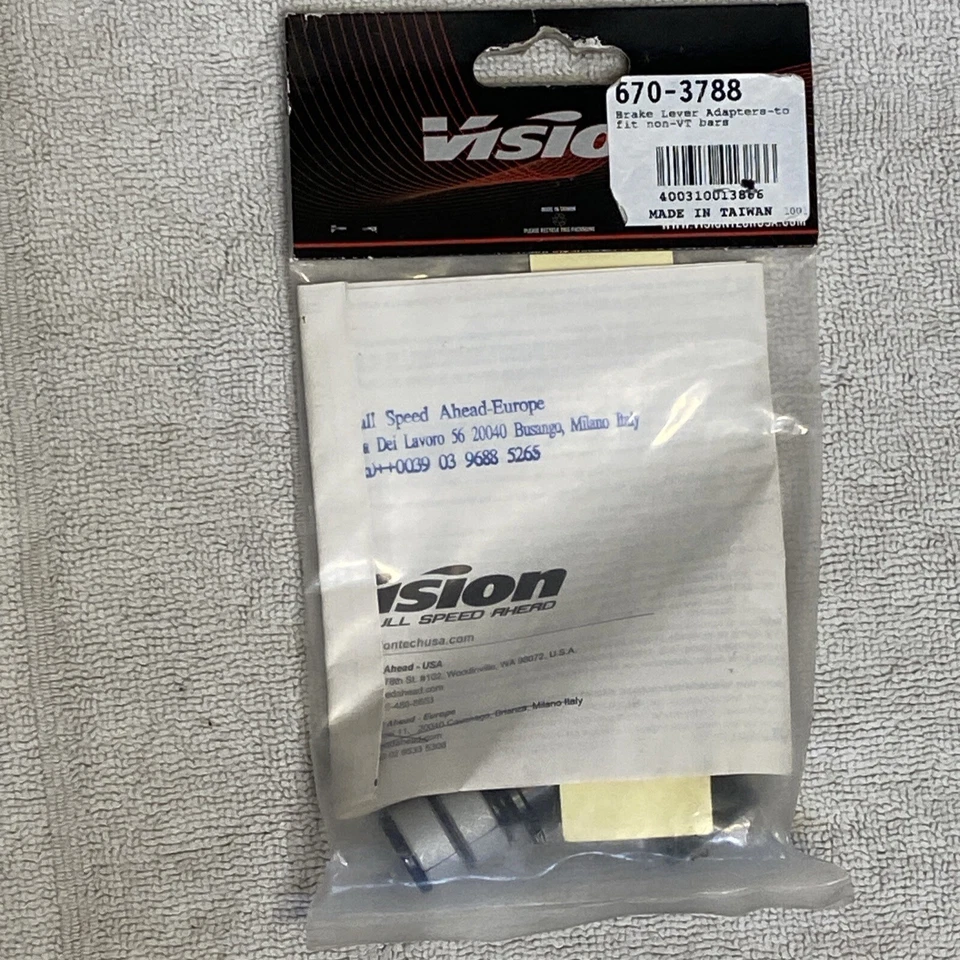 Adaptadores de palanca de freno inverso Vision Aero para adaptarse a barras no VT Foto 2 de 3