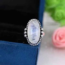 Moonstone Ring, 925 Sterling Silver Ring, Handmade Silver Ring, Gift For Her