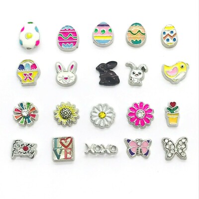 Easter Floating Charms for Glass Memory Lockets