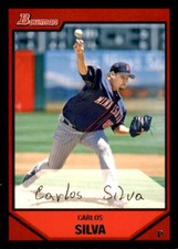 2007 Bowman  #117 Carlos Silva Minnesota Twins