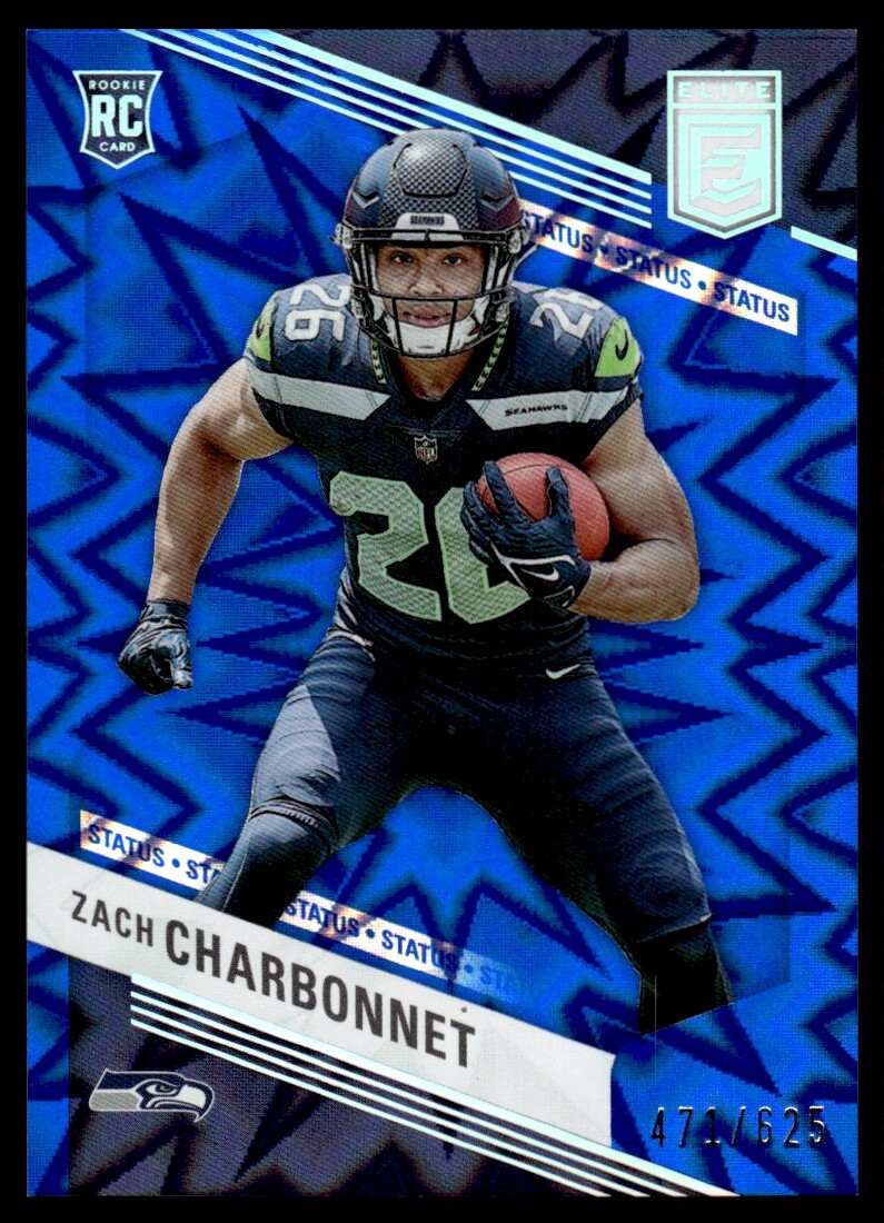 2023 Donruss Elite Status Explosion Zach Charbonnet 471/625 Seattle Seahawks