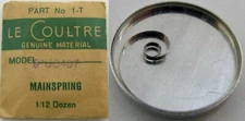LeCoultre UO 407 watch part mainspring #770 white alloy