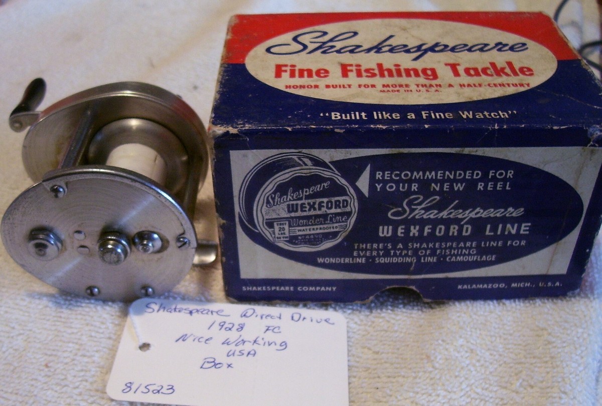 81523 SHAKESPEARE DIRECT DRIVE 1928 FC REEL READ TAG BOX NICE | eBay