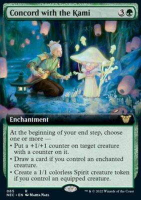 MTG Concord with the Kami (65/192) Kamigawa Neon Dynasty Commander NM