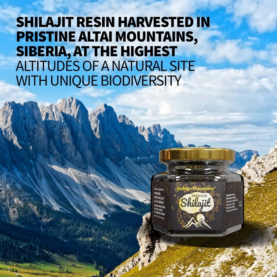 Golden Mountains Shilajit Resin Premium Pure Authentic Siberian Altai 100g - Image 3 of 4