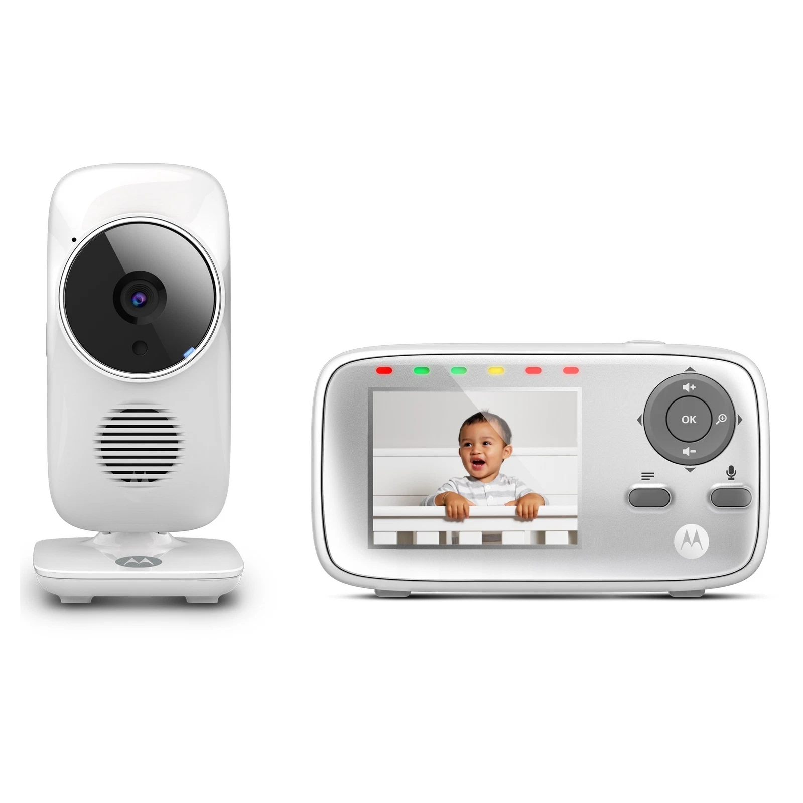 Motorola Baby MBP483-2 Video Monitor with Digital Zoom, Two-Way Audio & Room