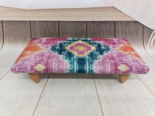 Cama Taburete Elevador de pies Reposapiés tapizado Taburete versátil Taburete de mesa Boho