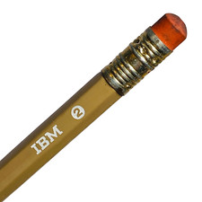 Vintage Pencil No.2 IBM Confidential Data Computer Desk Writing Office School x