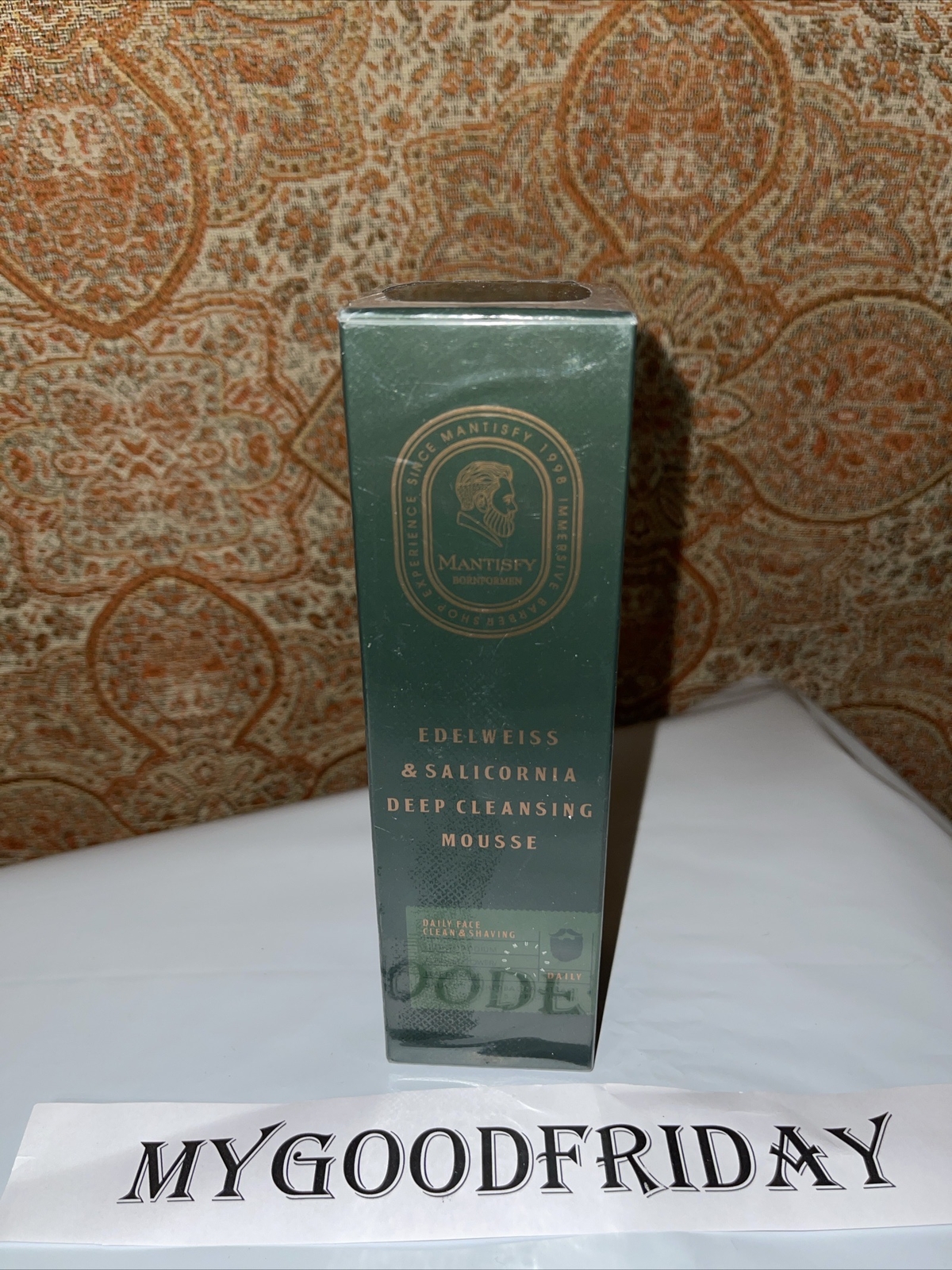 Mantisfy Deep Cleansing Shaving Mousse Edelweiss Salicornia 