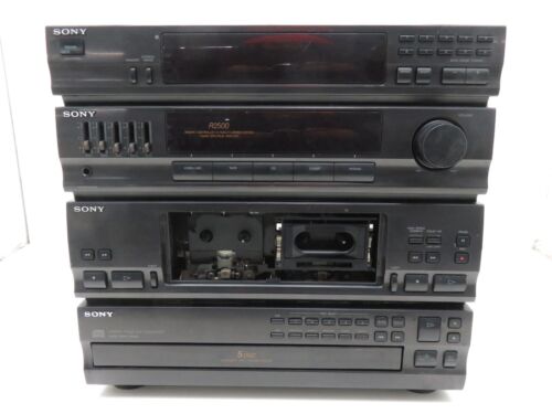 Sony R2500 Stereo System HCD-261 5 Disc CD Dual Tape Deck Equalizer Receiver - Picture 1 of 5