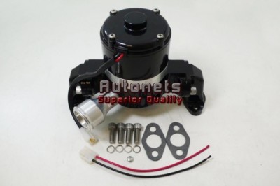 Chevy SBC 350 Electric Water Pump - 35+ GPM, Powder Coated Red, High Flow, PCE194.1001.03