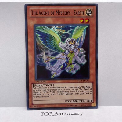 Carta Yu-Gi-Oh! The Agent Of Mystery - Earth (SDLS-EN002) - Super Rare 1st Ed. | Structure Deck Lost Sanctuary