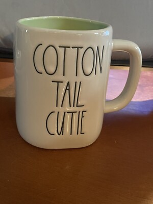Rae Dunn   cottontail cutie  mug coffee/ Tea cup Kitchen Decor Easter