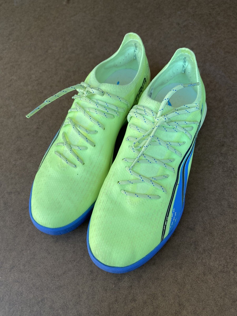 Puma Ultra Ultimate Cage Soccer TF Shoes Neon Yellow sz 9 | eBay