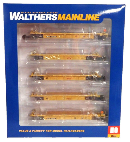 Walthers MainLine 910-55669 TTX DTTX 748228 Thrall 5 unidades reconstruido 40' pozo coche | Zustand: New