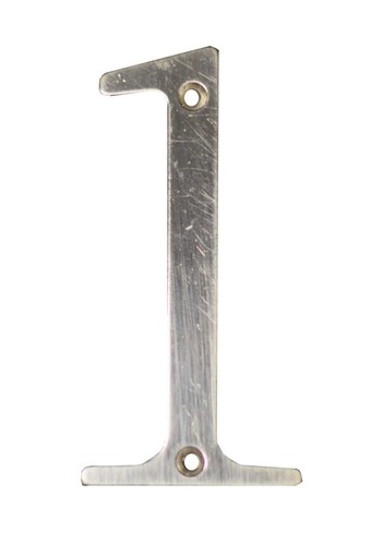 4" Tall Metal Silver Street Address Number - Picture 12 of 20