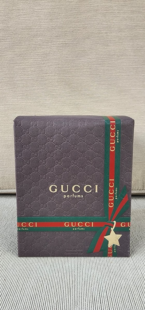 Gucci Parfums 90th Anniversary Gold Christmas Ball Tree Ornament