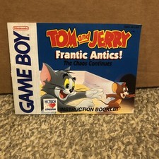 Tom and Jerry Frantic Antics Nintendo GameBoy Manual Only Instruction Booklet