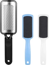 3-Piece Colossal Foot Files Kit Scrubber, Rasp, Double-Sided Heel Files Pedicure