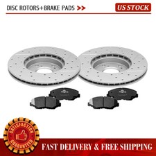 Front Disc Rotors Brake Pads For Honda CR-V Element Accord Civic Acura ILX