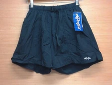 DOLFIN Black Mesh Lined Board Swim Shorts Elastic Waist w/ Drawstring Size Small