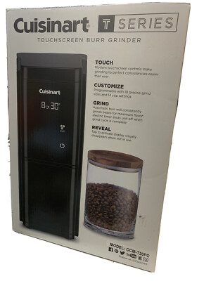 Cuisinart, T-Series Touchscreen Digital Burr Mill Coffee Grinder