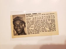 Ernie Banks & Dick Nen 1964  Dell Limited Ed. Cut-Out Panel Card VERY RARE!