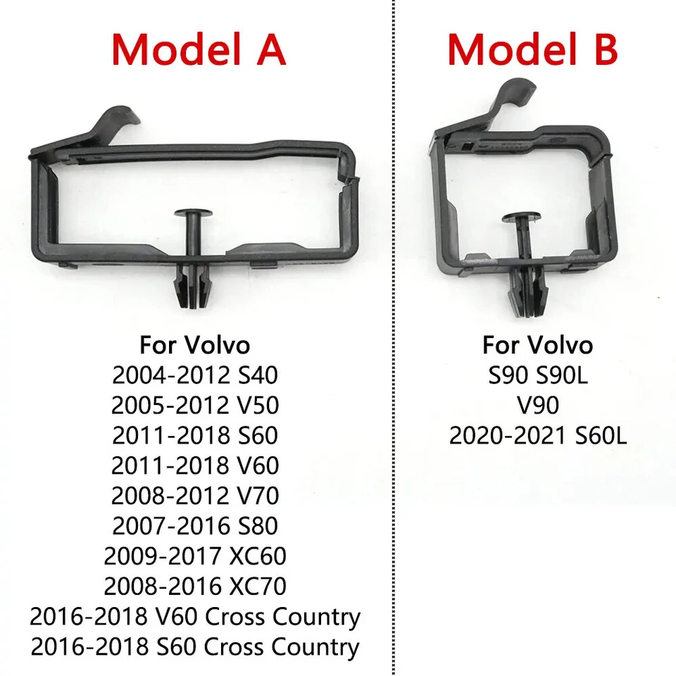 1PC For Volvo S40 V50 S60L S80 Warning Triangle Anchor Mount Bracket Fixed Clip Foto 3 de 4