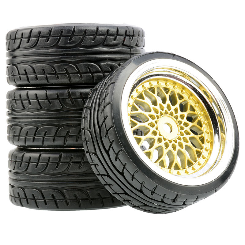 1/10 Scale RC Drift Car Wheels & Tires Set for Yokomo MST Sakura Tamiya HPI HSP D3 FW06