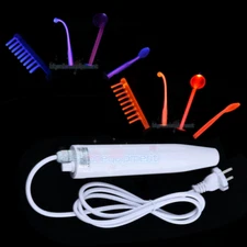 Portable High Frequency Skin Care Machine W/ 4 Glass Wand Glass Tube Anti Aging